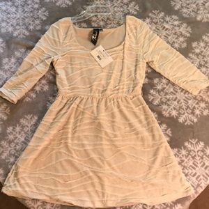 Trixxi Cream Mini Dress NWT
